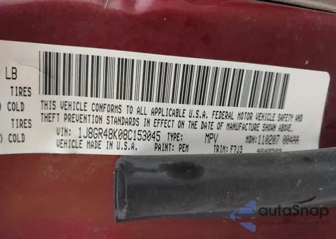 2008 Jeep Grand Cherokee Laredo z USA, uszkodzony, nr VIN 1J8GR48K08C153045